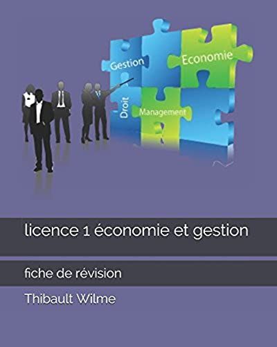 Licence 1 Économie Et Gestion: Fiche De Révision