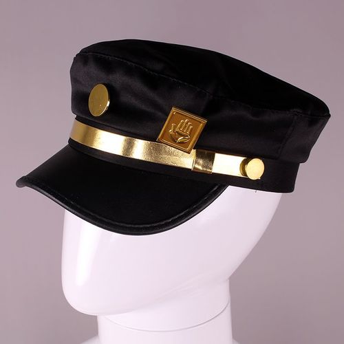 Casquette De Cosplay Jojo Kujo Bizarre Adventure, Nouveaux Accessoires, Chapeaux Militaires, Badges, Anime Autour