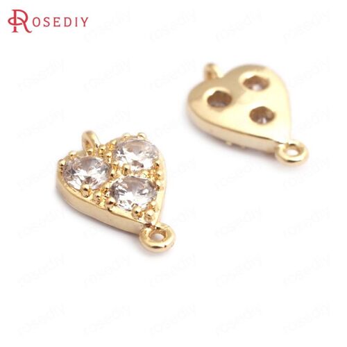 Breloques En Laiton Doré Champagne Pour Documents, Breloques Allergiques Au Coeur, Accessoires De Bricolage, Haute Qualité, Pmotjewelry