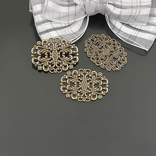 Espaceurs De Tranches Décoratives En Laiton, Connecteur De Forme De Fleurs, Breloques, Accessoires, Plus De Styles, 24959