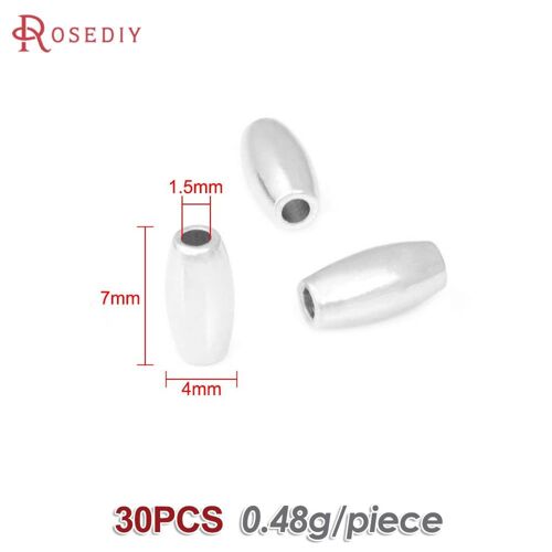 Perles D'espacement Promenales Sulfen Laiton Pour Fabrication De Bijoux, Fournitures De Diy Pour Exécutif, 3x5mm, 4x7mm, 4x8mm, 12x8mm, 18k