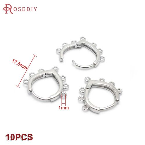 Boucles D'oreilles En Laiton, Couleur Or 24k, Cercle Rond Ovale, Carré, Hexagone, Cerceaux, Fournitures De Fabrication De Bijoux, Accessoires De Bricolage