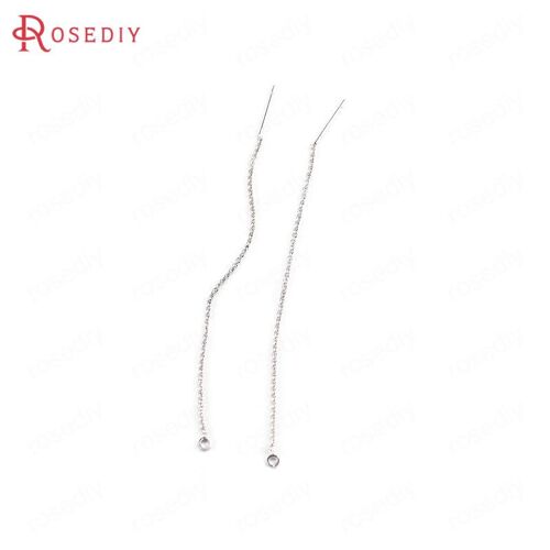 Boucles D'oreilles En Laiton Couleur Or 24k, 10 Pièces, Chaîne Carrée, Fournitures De Fabrication De Bijoux, Accessoires De Bricolage
