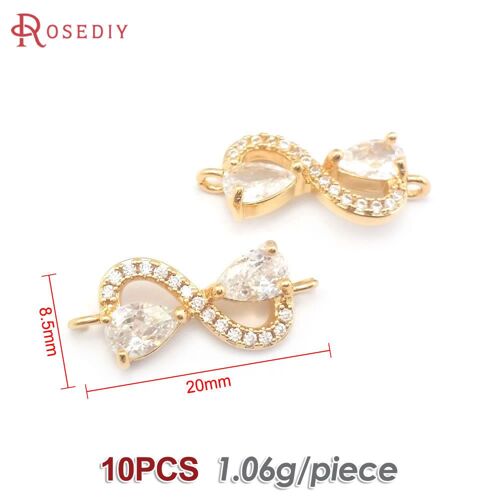 Bracelets En Or 18 Carats Avec Fleurs Rectangulaires Pour Femme, Breloques Allergiques, Bijoux À Bricoler Soi-Même, Accessoires Exécutifs, Document En Laiton, 2 Trous