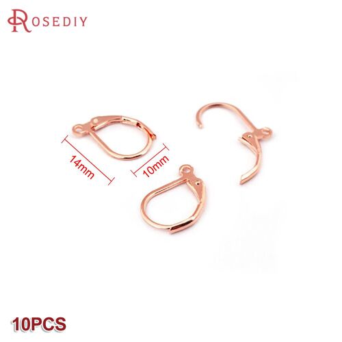 Boucles D'oreilles En Laiton Couleur Or 24k, Style Français, Crochet En Forme De Goutte D'eau, Bricolage, Fabrication De Bijoux, Résultats, Accessoires, Vente En Gros