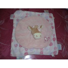 Doudou Plat Vache Rose Noukies