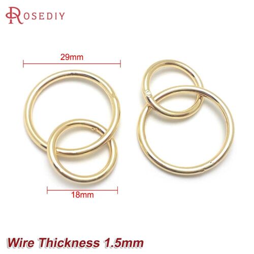 Breloques Lyel À Double Connexion En Laiton Pour Documents, Or 18 Carats, Boucles D'oreilles Pmotjewelry, Fournitures Exécutives, Accessoires De Bricolage, 10 Pièces