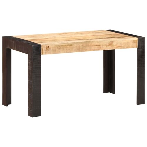Vidaxl Table De Salle À Manger 140x70x76 Cm Bois De Manguier Brut
