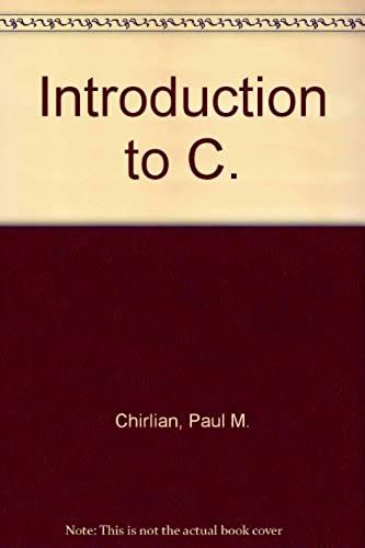 Introduction To C.