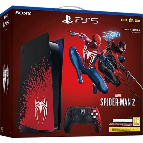 Console Sony Playstation 5 Standard rouge Marvel's Spider-Man 2 Edition Limitée