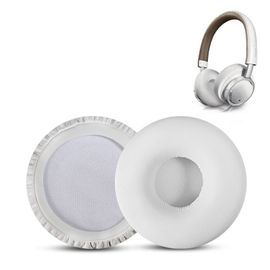 Coussinets d'oreille Remplacement pour Philips Fidelio M1 M1BT M2BT M2 M2L NC1 Casque,Cuir Protéine,Mousse à Mémoire(Blanc)
