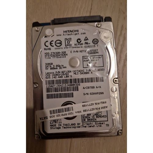Disque dur HITACHI Z7K320-320 320Go SATA