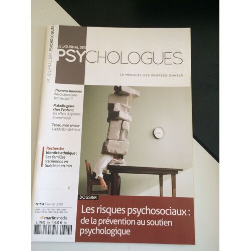 Le Journal Des Psychologues 314