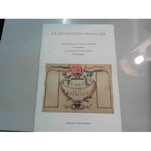 La Révolution Française Librairie Paul Jammes