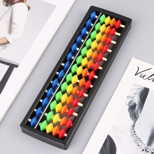 Outil De Calcul Soroban Portable En Plastique, Boulier Arithmétique Avec Perles Colorées, Jouets Éducatifs Pour Enfants, 13 Colonnes, Q1jc