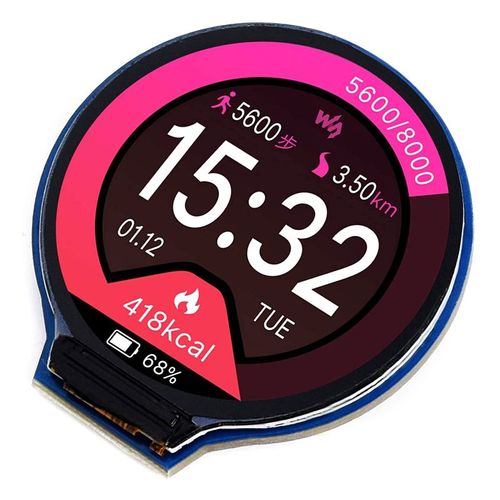 Module D'écran Lcd Rond 1.28 ""65k Rgb, 240 × 240 Pixels, Interface Spi, Puce Gc9a01 Pour Raspberry Pi/Jetson Nano-Arduino/Stm32
