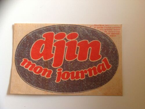 Sticker Djin Mon Journal - Souscription