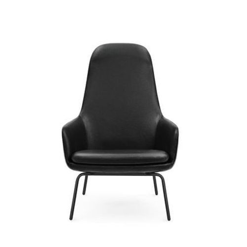 Fauteuil Era Dossier Haut - Acier Noir/ Tango Cuir 41599