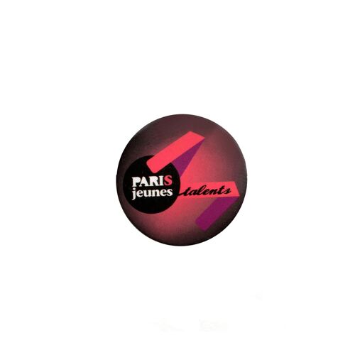 Pins Badge Rond Métal Paris Jeunes Talents Rose Noir Violet Blanc - Diamètre 3,4 Cm