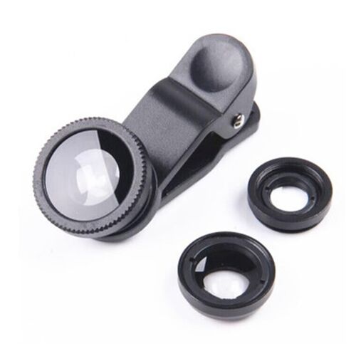 Loupe D'objectif Grand Angle 3 En 1, Objectif De Téléphone De Poisson, Appareil Photo De Téléphone, Partenaires, Universel, Ensemble Pour Iphone, Samsung, Huami