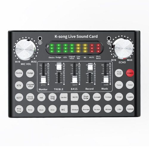 Carte son multi-fonctionnelle compatible Bluetooth, carte son pour diffusion web, casque pratique, Microphone, KTV, streaming en direct, cartes Audio portables