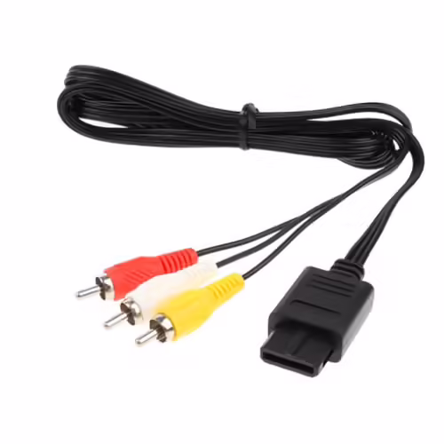 Cordon Audio Et Vidéo Pour Nintendo 64, Câble Av Vers Rca Pour Super Nintendo Gamecube Pour N64 Pour Snes
