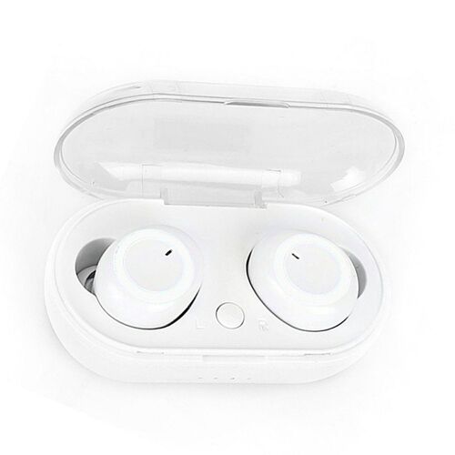 casque d'écoute sans fil 5.0 stéréo bilatéral, oreillettes de sport à faible puissance avec compartiment de charge