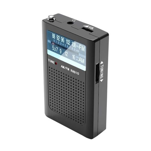 Radios de poche avec antenne intégrée, Radio AM FM à piles avec haut-parleur puissant, stéréo à double canal pour cadeaux aux personnes âgées