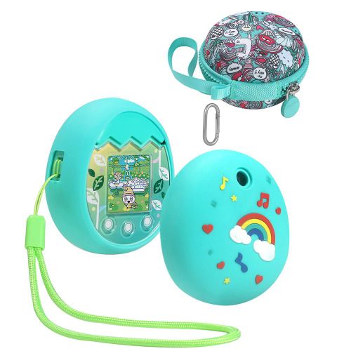 Couverture En Silicone Pour Machine De Jeu D'animaux De Compagnie Virtuel, Avec Sac De Rangement, Mousqueton, Corde À Main, Pour Tamagotchi Pix, Cadeaux D'anniversaire