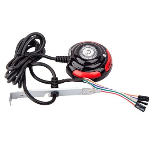Boîtier pour ordinateur de bureau, alimentation électrique, marche/arrêt, bouton de réinitialisation du disque dur, interrupteur de réinitialisation avec câbles de 1.6m