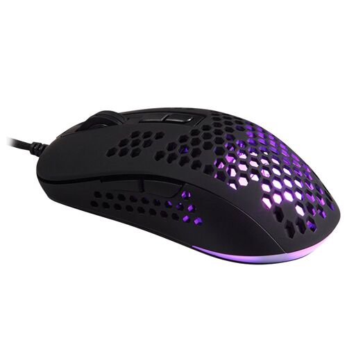 Souris de jeu Pro filaire, légère, avec trou en nid d'abeille, rétroéclairée, pour PC Gamer, bureau, Notebook