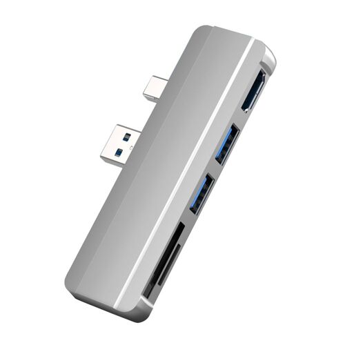 Station d'accueil USB 5 en 1 pour Surface Pro 5 Pro 4 Pro 3 Hub avec port USB 3.0 TF compatible HDMI 4K