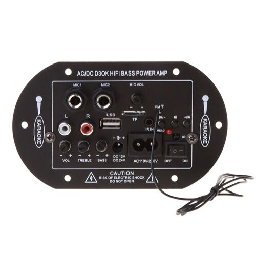 Radio HiFi FM Mono, Bluetooth, amplificateur Audio 5.0 basses, canal Mono stéréo, 220V 12V/24V, cinéma maison US/EU