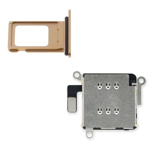 2022 Nouveau Double Plateau De Carte Sim Pour Iphone 11 Fentes Module Flex Lecteur De Carte Sim 0.60x0.8 Pouces