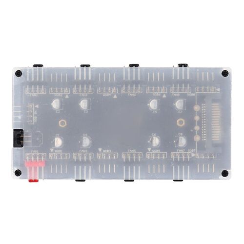 Répartiteur multi-voies RGB PWM 12V/4 broches, pour ventilateur, carte mère 1 à 8, adaptateur de bande lumineuse LED alimenté par SATA/Large 4D