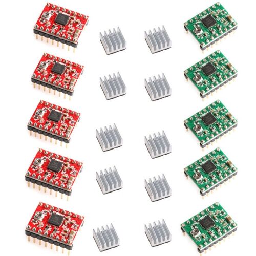 Steamstick Pololu A4988 5 Pièces, Module De Pilote Pas À Pas + Dissipateur De Chaleur Pour Rampes Reprap 3d, Livraison Directe