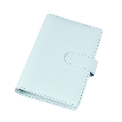 Classeur En Cuir Pu A5 À 6 Anneaux Avec Compartiments Cachés, Pochettes Pour Cartes, Boucle De Stylo Pour Carte De Document