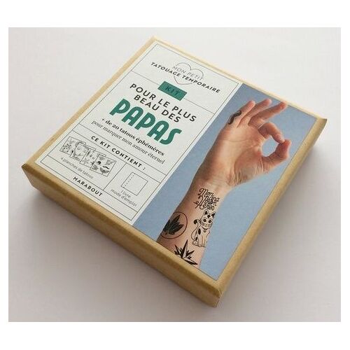 Kit Mon Petit Tatouage Temporaire Pour Le Plus Beau Des Papas - Plus De 20 Tattoos Éphémères - Le Livre Mode D'emploi Avec 4 Planches De Tattoos