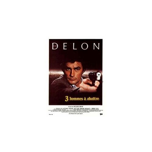 53x40 Cm Affiche Film "3 Hommes À Abattre" Avec Delon Par J. Deray