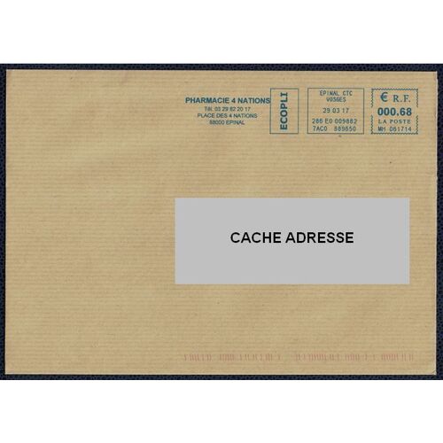 France Ema Empreinte Postmark Pharmacie 4 Nations 88000 Epinal