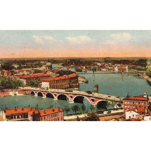 Carte Postale Ancienne - Debut Xx Eme Siecle - N° 1 Toulouse - Vue Generale Sur La Garonne - Editions Yrenees Ocean- Labouche Freres