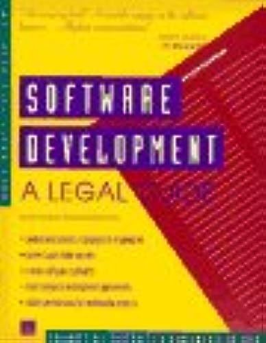 Software Development: A Legal Guide/Book And Disk