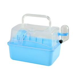 Cage À Hamster Portable Pour Transport De Petits Oiseaux, Respirante, Avec Bol De Nourriture, Bouteille D'eau, Roue D'exercice, 4 Couleurs, Livraison Directe