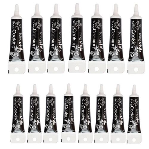 15 Stylos De Glaçage Noir