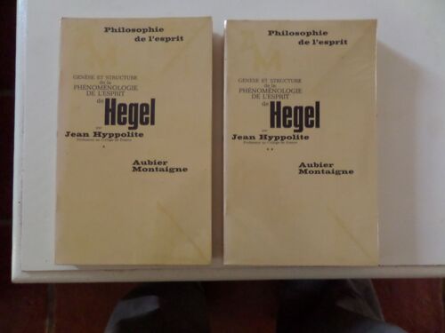 Genese Et Structure De La Phenomenologie De L'esprit De Hegel