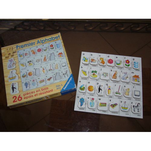 Premier Alphabet 26 Pièces En Bois