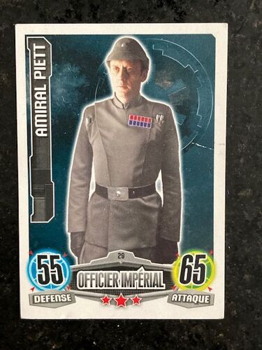 Carte Force Attax Star Wars N°29 : Amiral Piett