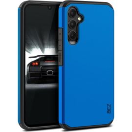 TRAHOO-Coque pour Samsung A34 5G, Housse Etui pour Samsung Galaxy A34 5G Antichoc Survivor Double Protection Resistante, Bleu