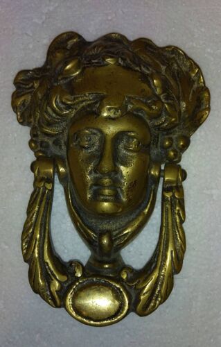 Ancien Heurtoir En Laiton