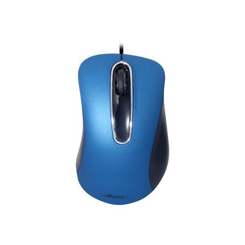 Suza Advance Shape 3D - Souris - optique - 3 boutons - filaire - USB - bleu